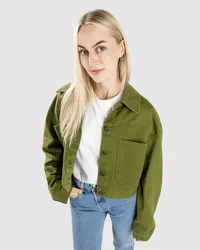 Vans Raynes Crop Trucker Jacke Grün