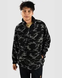 Quiksilver Mikey Zip Sherpa Fleece Pullover Schwarz