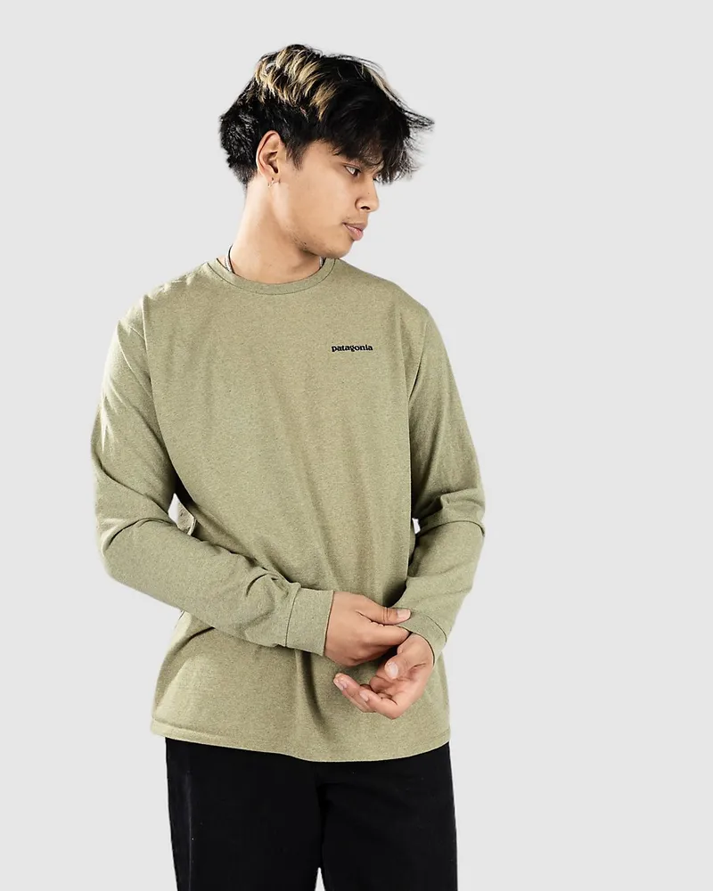 Patagonia P-6 Logo Responsibili Longsleeve Grün