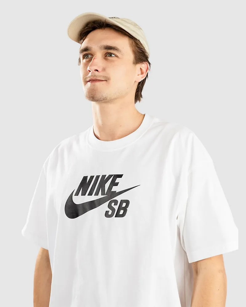 Nike SB Logo Skate T-Shirt black Weiss