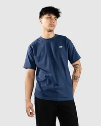 New Balance Small Logo T-Shirt Blau