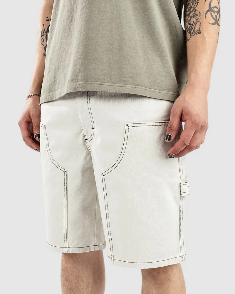 Empyre Double Knee Sk8 Shorts Weiss