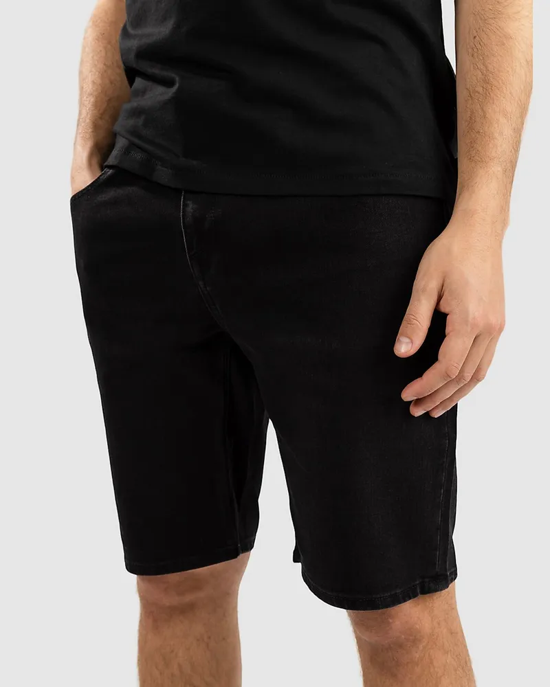 Volcom Solver Denim Shorts Schwarz