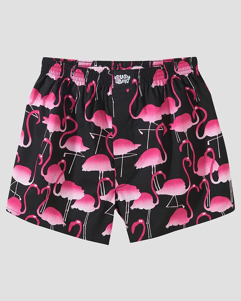 Lousy Livin Flamingo Boxershorts Schwarz