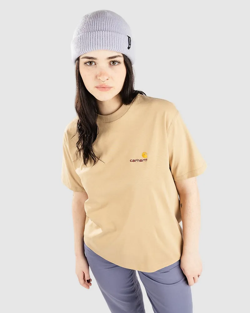 Carhartt WIP American Script T-Shirt Beige