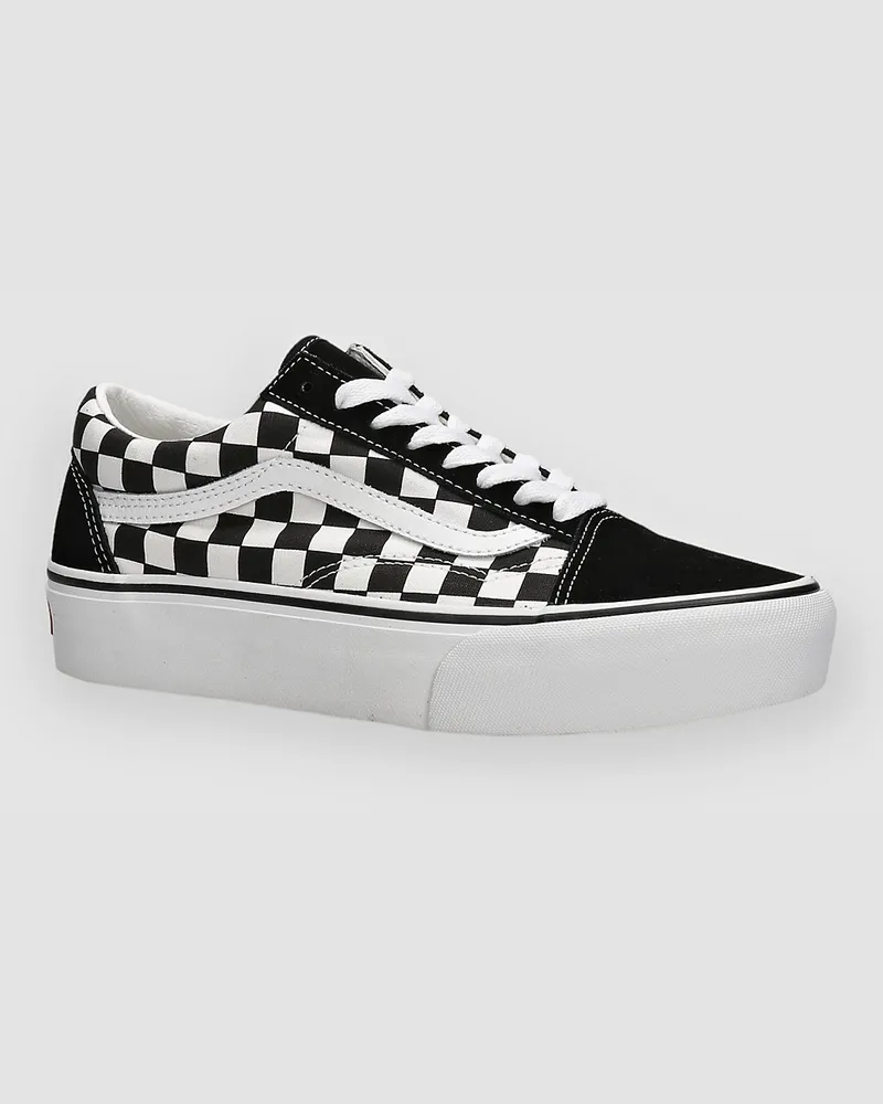 Vans Checkerboard Old Skool Platform Sneakers true white Mehrfarbig
