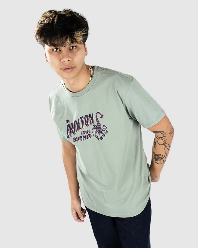 Brixton Vinton Standard T-Shirt Grün