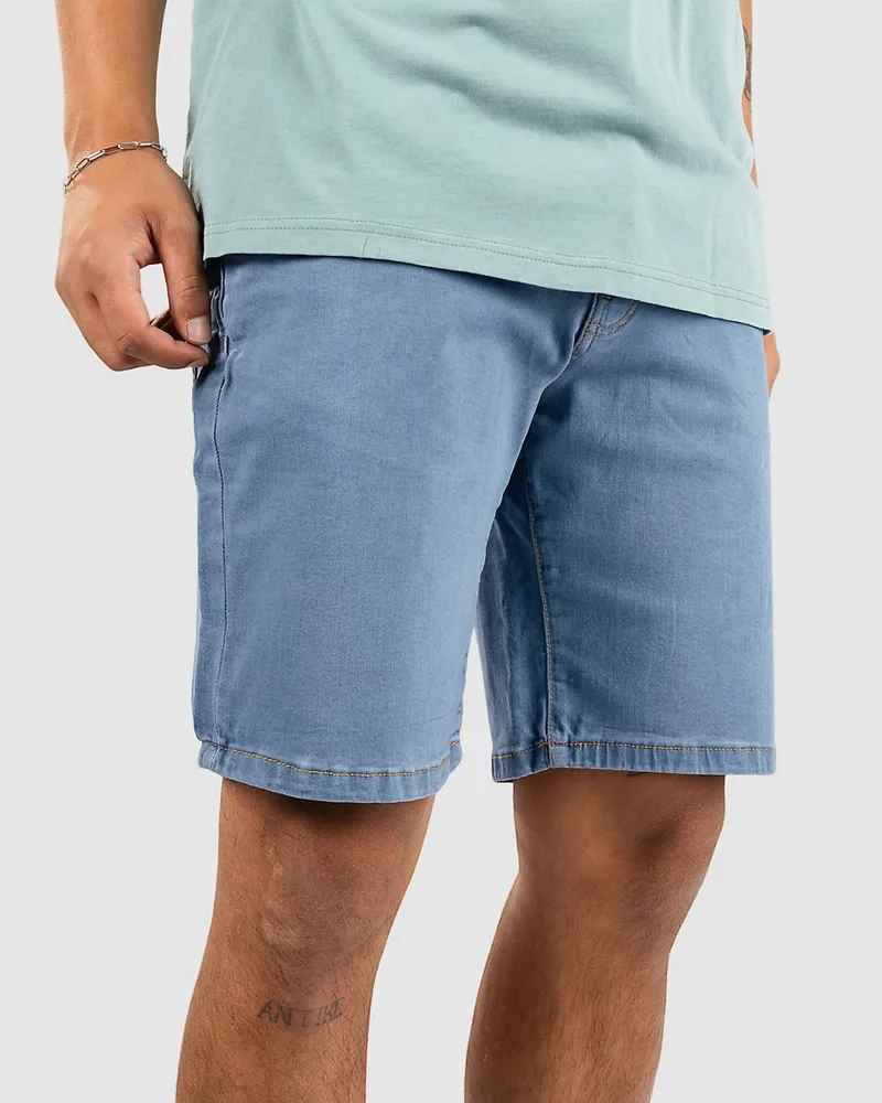 Urban Classics Relaxed Fit Jeans Shorts Blau