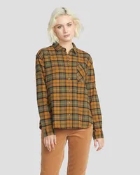 Volcom Plaid To Meet U Hemd Braun