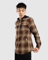 Empyre Chancer Hooded Flannel Hemd Braun