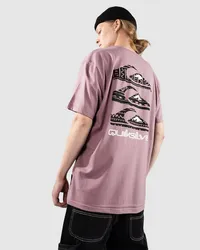 Quiksilver Vertical Logos T-Shirt Silber