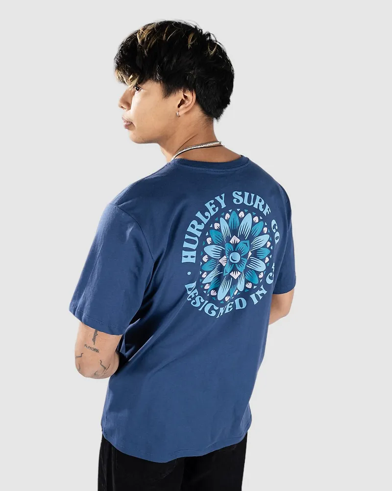 Hurley Evd Pedals T-Shirt Blau