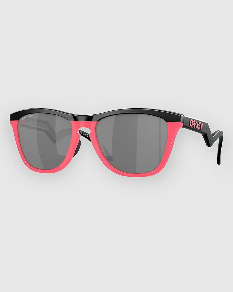 Oakley Frogskins Hybrid Matte Black/Neon Pink Sonnenbrille Schwarz