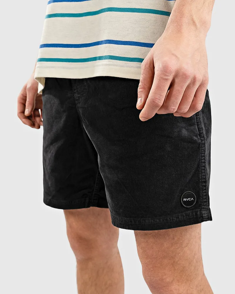 RVCA Escape Elastic Cord Shorts Schwarz