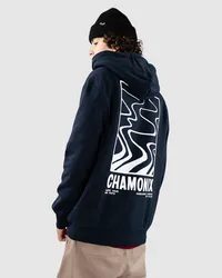 Anerkjendt Akruben Chamonix GOTS Zip Hoodie Blau