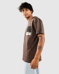 Anerkjendt Akkikki Jacquard Pocket T-Shirt Braun