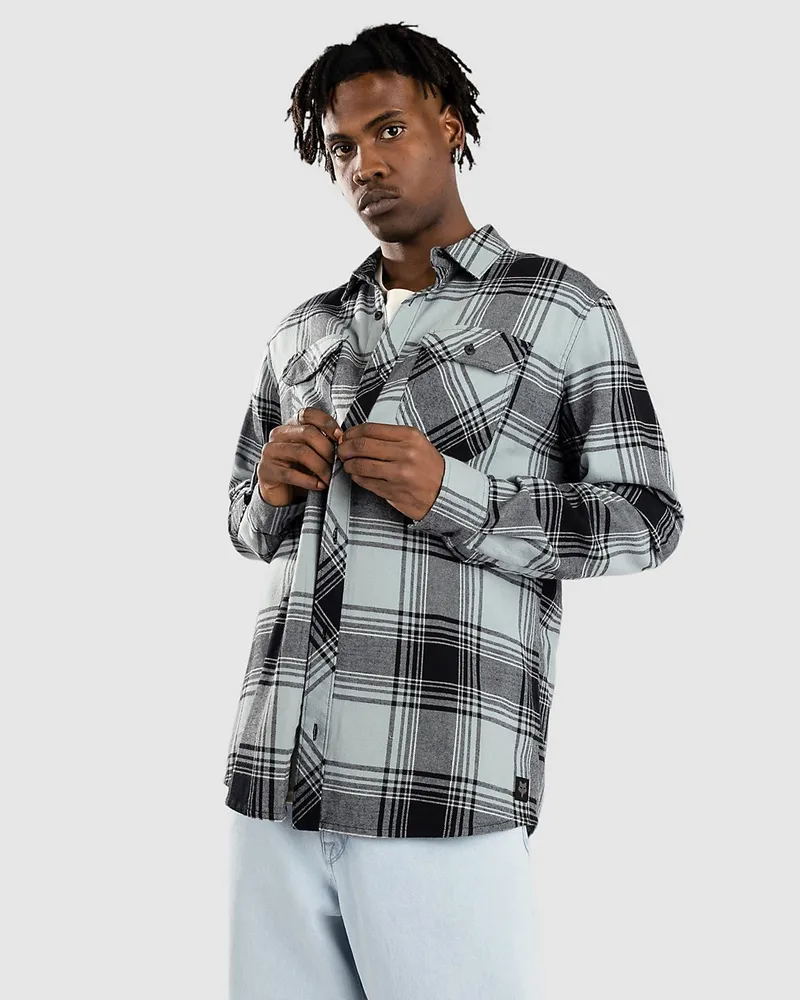 Fox Traildust Flannel Hemd Silber