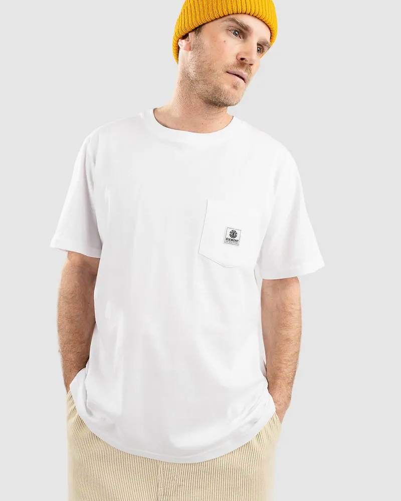 Element Basic Pocket Label T-Shirt Weiss