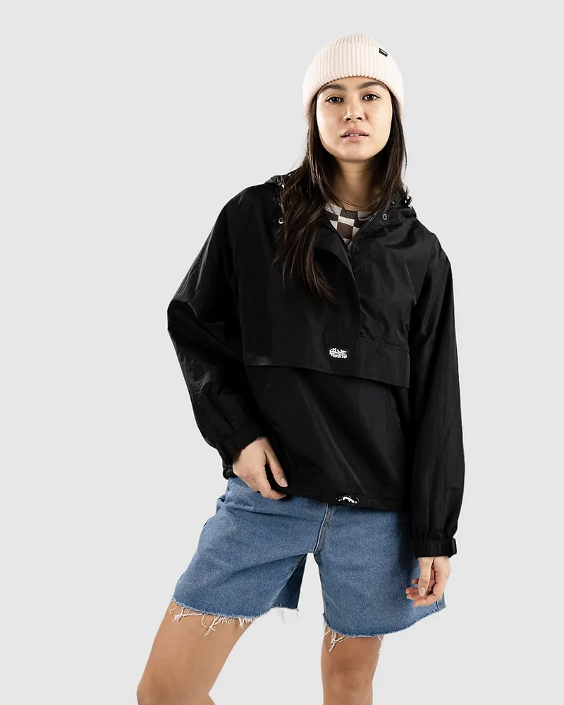 Blue Tomato Retro Windbreaker Schwarz
