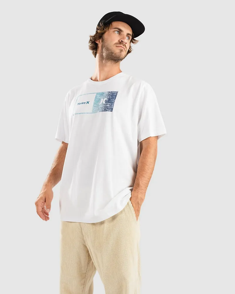 Hurley Evd Halfer Gradient T-Shirt Weiss