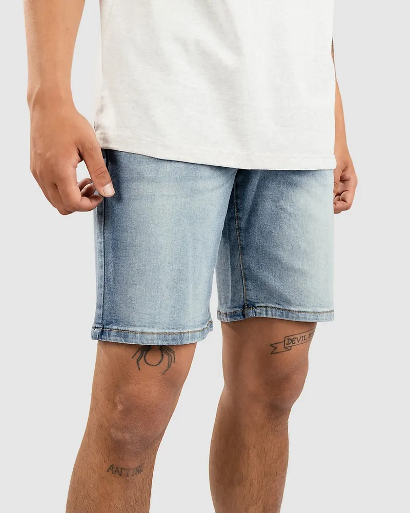 Urban Classics Relaxed Fit Jeans Shorts Blau