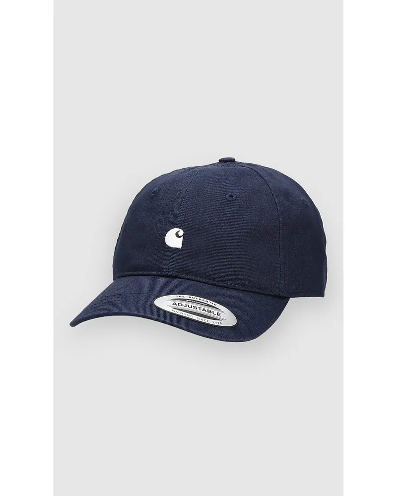 Carhartt WIP Madison Logo Cap white Blau