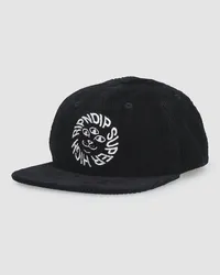 Ripndip Kinetic Field 6 Panel Corduroy Strapback Cap Schwarz