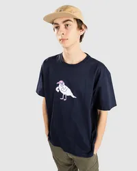 Cleptomanicx Gull Cap T-Shirt Blau