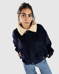 Blue Tomato Fat Cord Bomber Jacke Blau