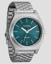 Nixon Time Teller Solar Uhr dusty blue sunray Grau