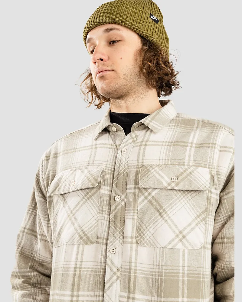 Dravus Sherpa Flannel Hemd Grau