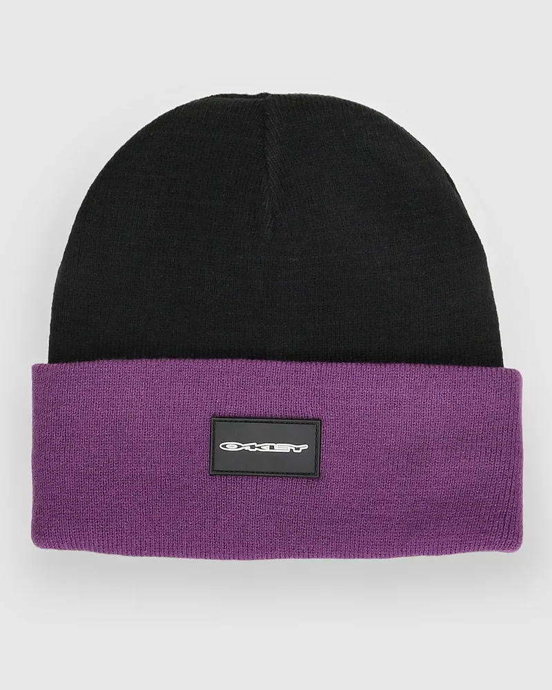 Oakley TC Stretch Logo Beanie ultra purple Schwarz