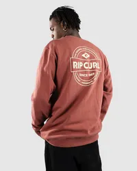 Rip Curl Stapler Crew Sweater Rot