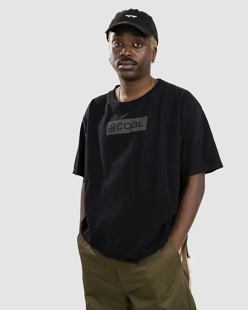 Coal The Box Logo T-Shirt Schwarz