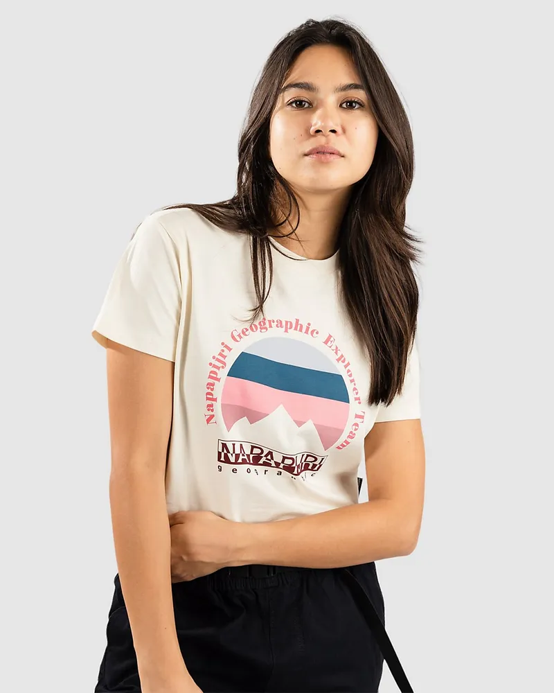 Napapijri S-Rope Crop 1 T-Shirt Weiss