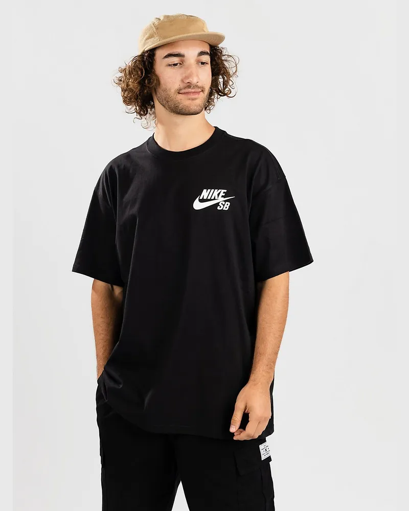 Nike Sb Logo T-Shirt white Schwarz