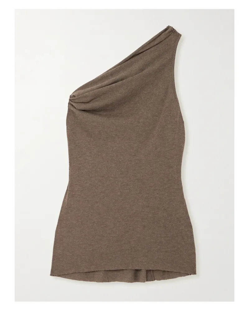 Rick Owens Athena Asymmetrisches Oberteil Aus Strick - Braun Braun