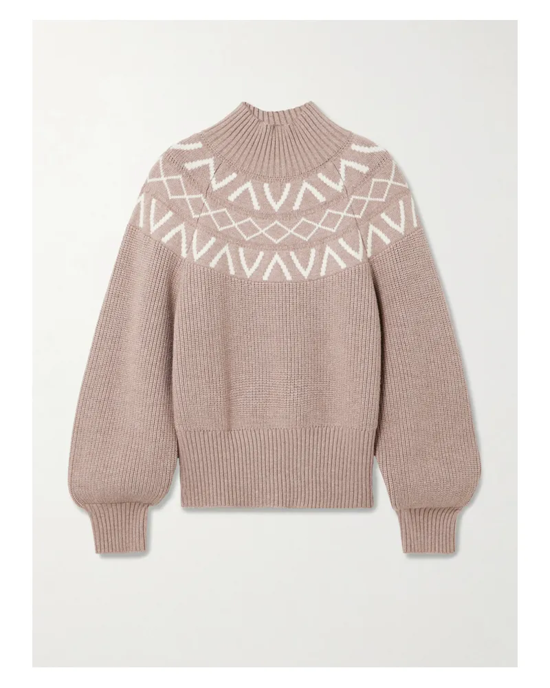 Varley Marcie Pullover Aus Strick Mit Fair-isle-muster - Braun Braun