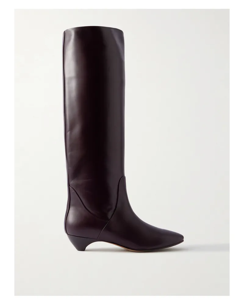 Le Monde Béryl Allegra Kniehohe Stiefel Aus Leder - Lila Lila