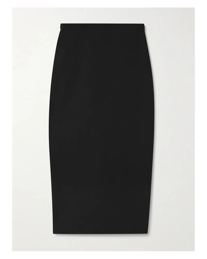 Max Mara Brandy Jersey Midi Skirt - Black Black