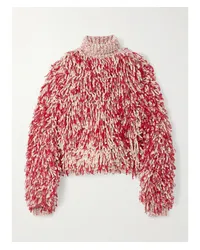 Isabel Marant Moka Rollkragenpullover aus Bouclé aus einer Wollmischung Rot