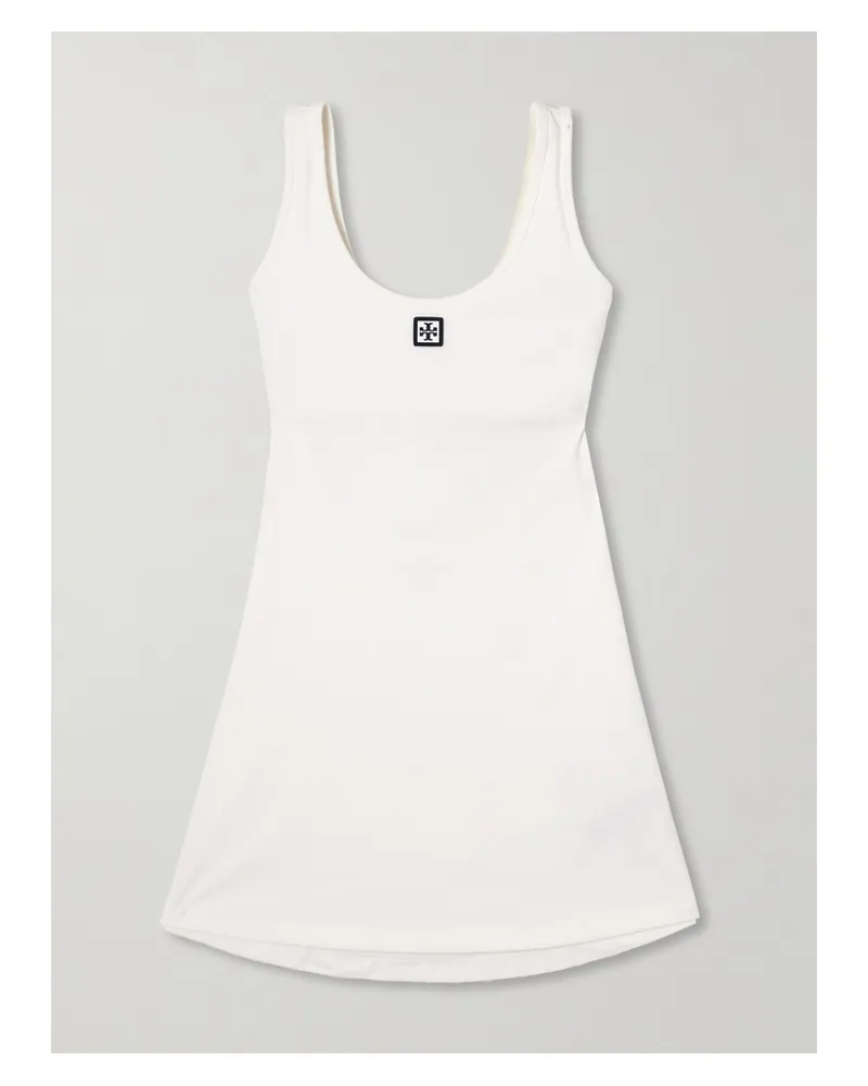 Tory Sport Minikleid Aus Stretch-jersey - Weiß Weiß