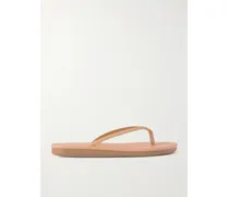 Saionara Leather Flip Flops - Brown