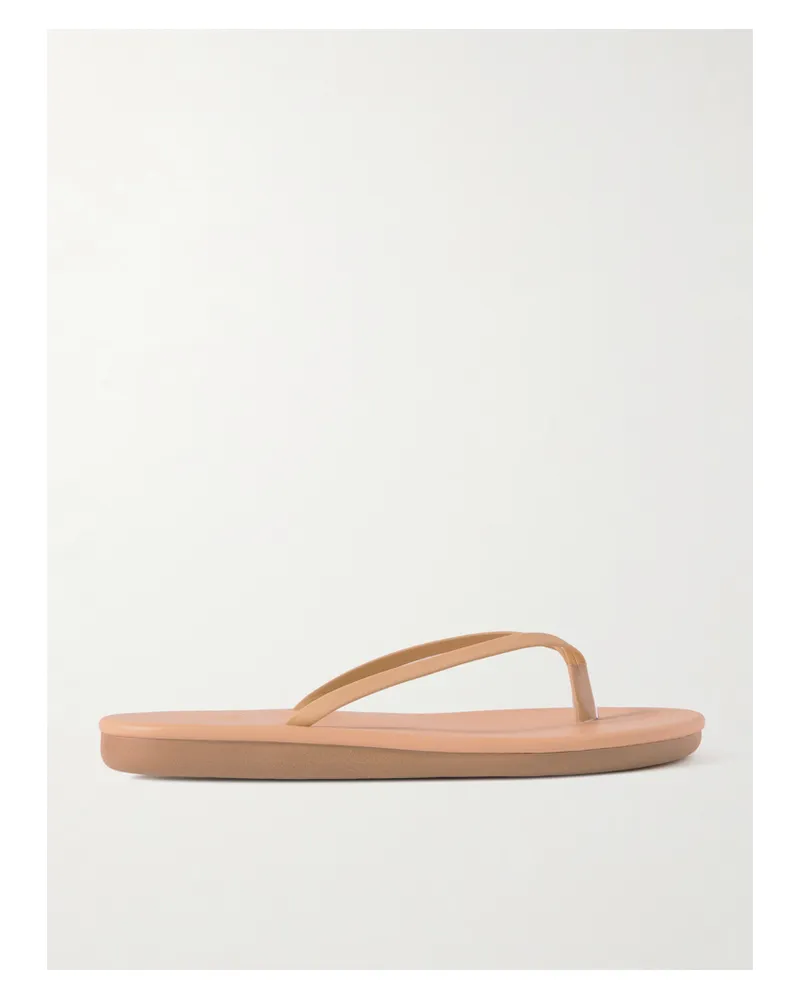 Ancient Greek Sandals Saionara Leather Flip Flops - Brown Brown