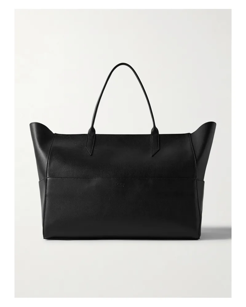 Métier Incognito Cabas Large Leather Tote - Black Black