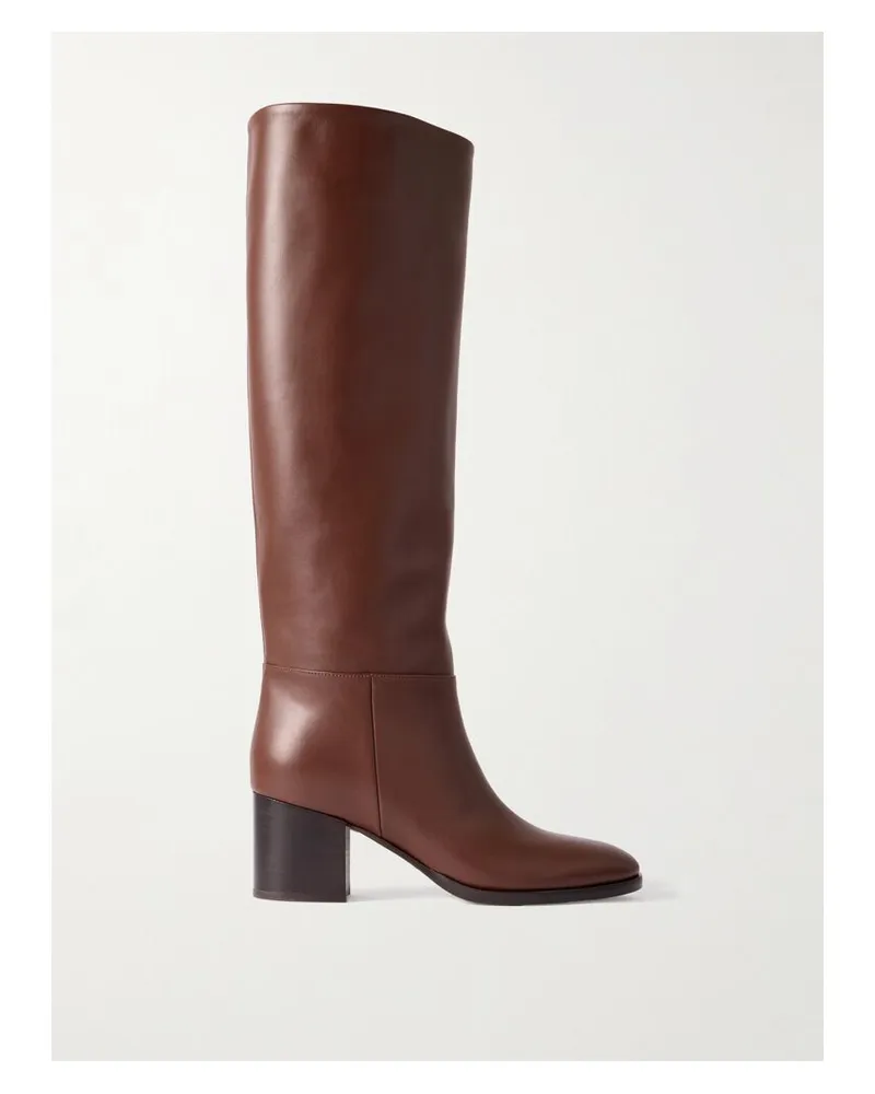 Gianvito Rossi Santiago 60 Kniehohe Stiefel Aus Leder - Braun Braun
