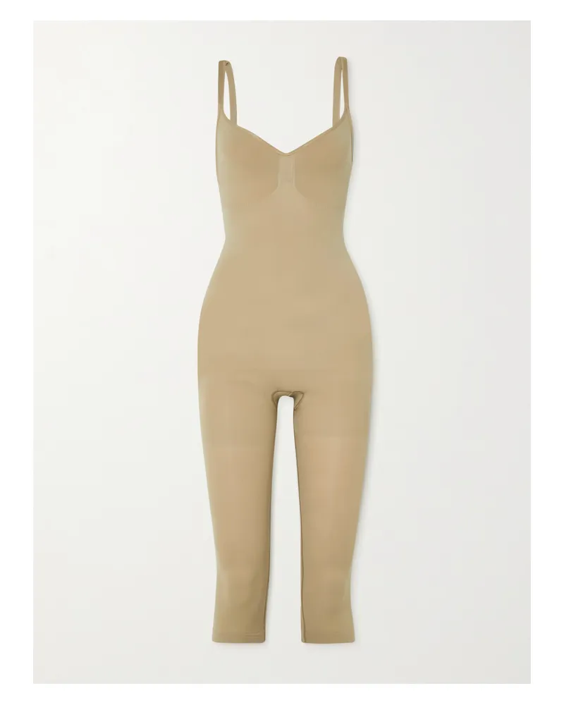 SKIMS Seamless Sculpt Catsuit – Clay – Jumpsuit - Neutral Neutral