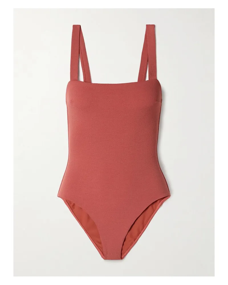 Matteau The Square Badeanzug Aus Recyceltem Stretch-crêpe - Pink Pink