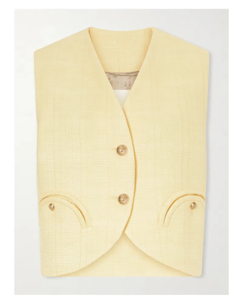 Blazé Milano Gliss Cotton-blend Vest - Yellow Yellow