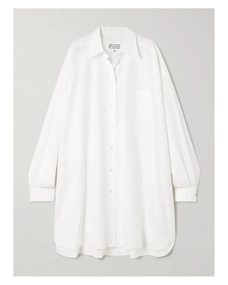 Maison Margiela Oversized-hemd aus Oxford Weiß